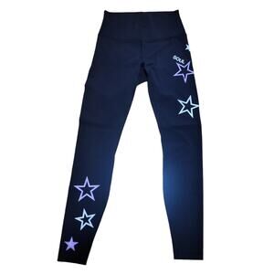 Lululemon/soul cycle black star workout leggings, size 6